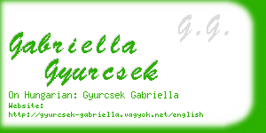 gabriella gyurcsek business card